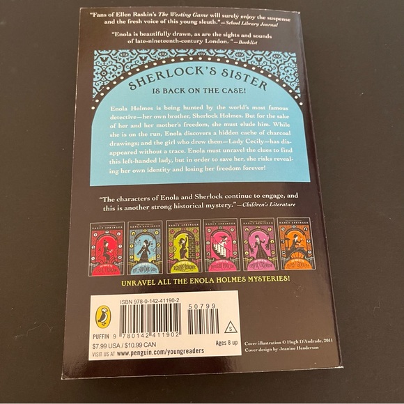 The Case Of The Left Handed Lady, An Enola Holmes Mystery Sherlock Holmes Sister - Picture 3 of 3